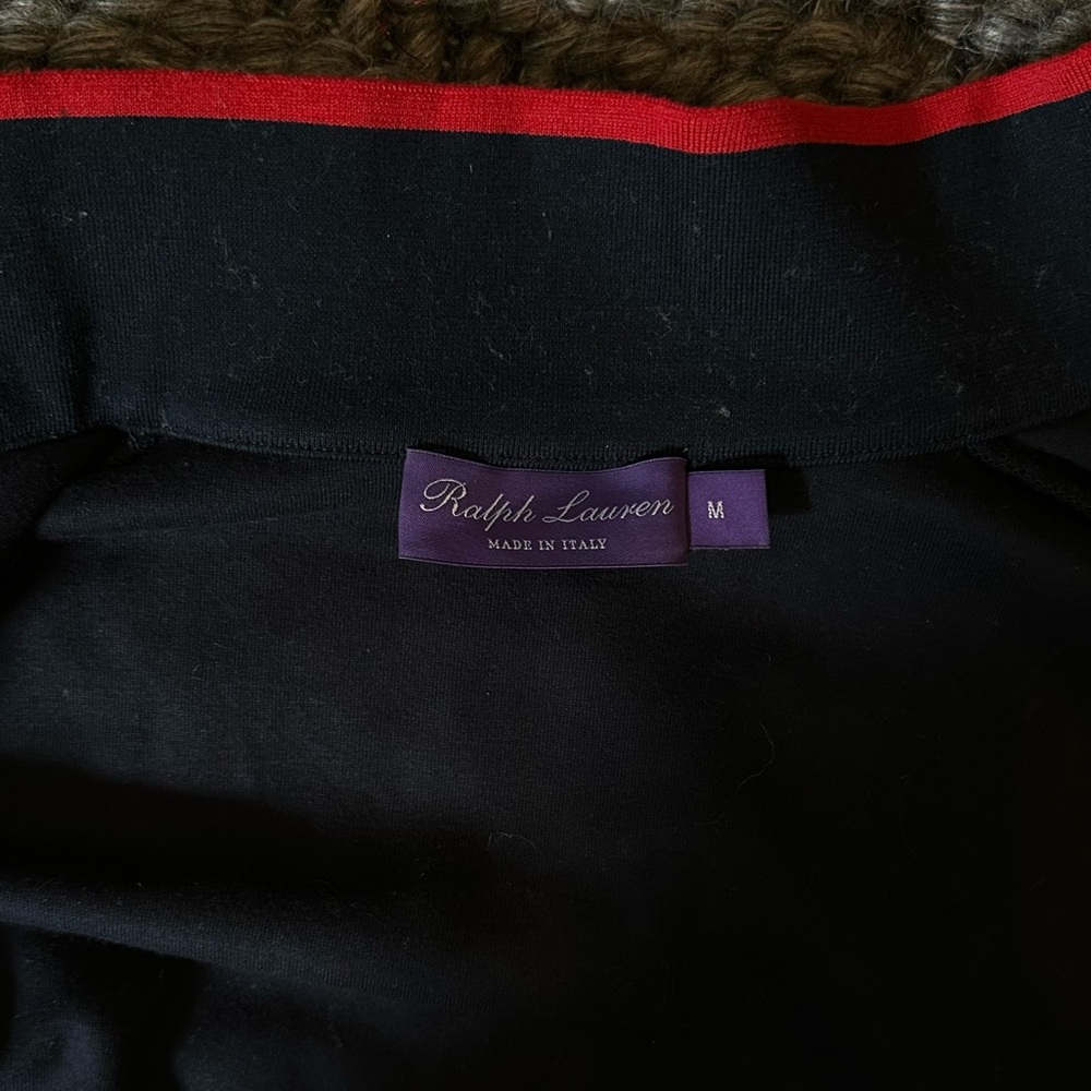 Ralph Lauren Purple Label Uniform Embellished Full Zip - Picture 3 of 9